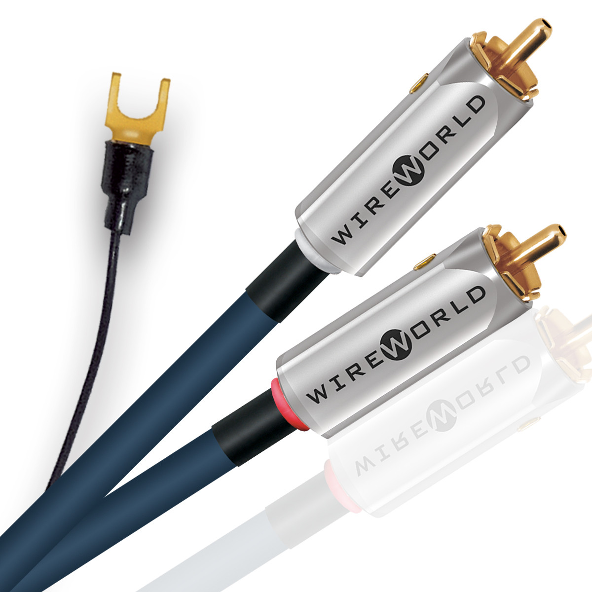 Auditorium Wireworld Cable Luna 10 Phonokabel 2x RCA + Ground 208986 - 2