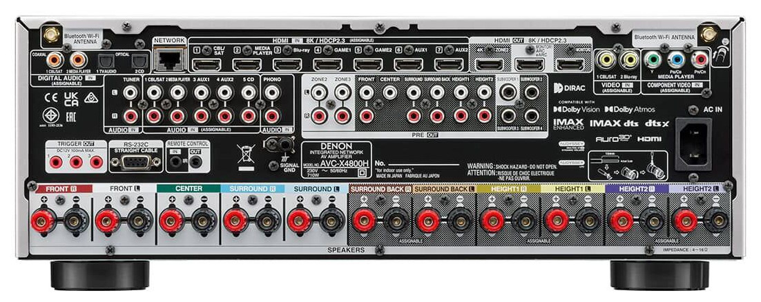 Auditorium Denon AVC-X4800H AV-Verstärker 8K 297185 - 5