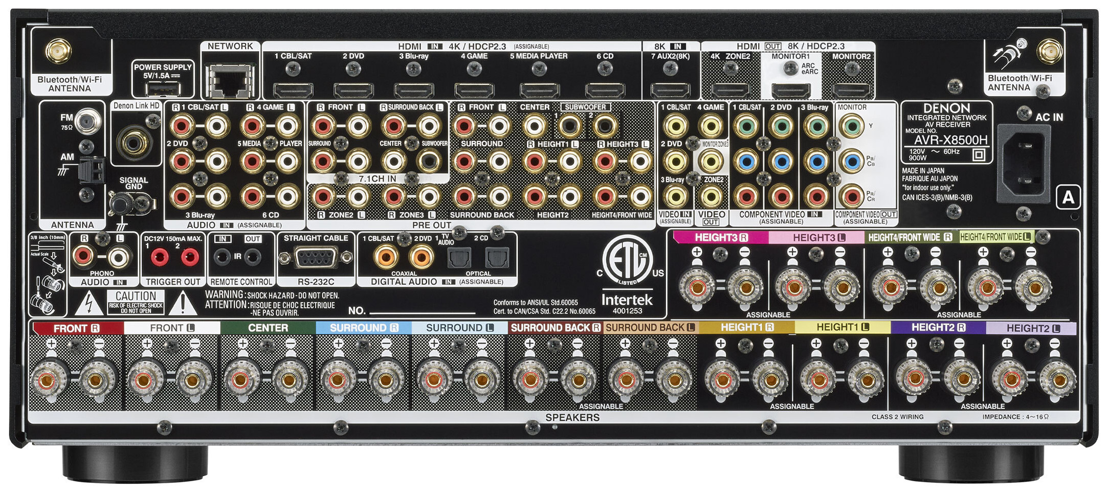 Auditorium Denon AVC-X8500HA AV Verstärker 8K 292219 - 2