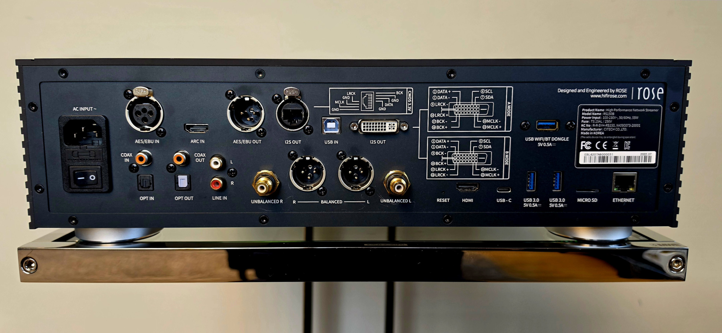 Auditorium Hifi Rose RS-150b Netzwerkplayer  218915 - 5