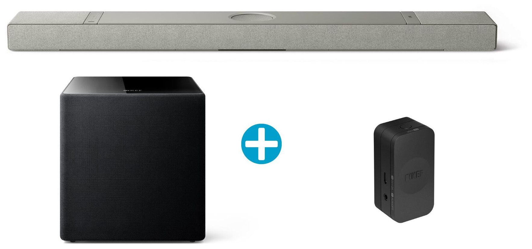 Auditorium KEF XIO Soundbar + Kube 15 Subwoofer 215122 - 1