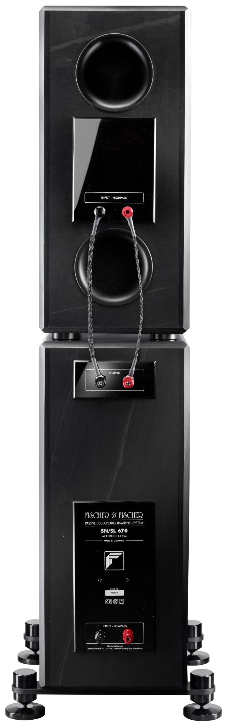 Auditorium Fischer & Fischer SN 670 Naturschiefer 3-Wege Passivlautsprecher 282834 - 3