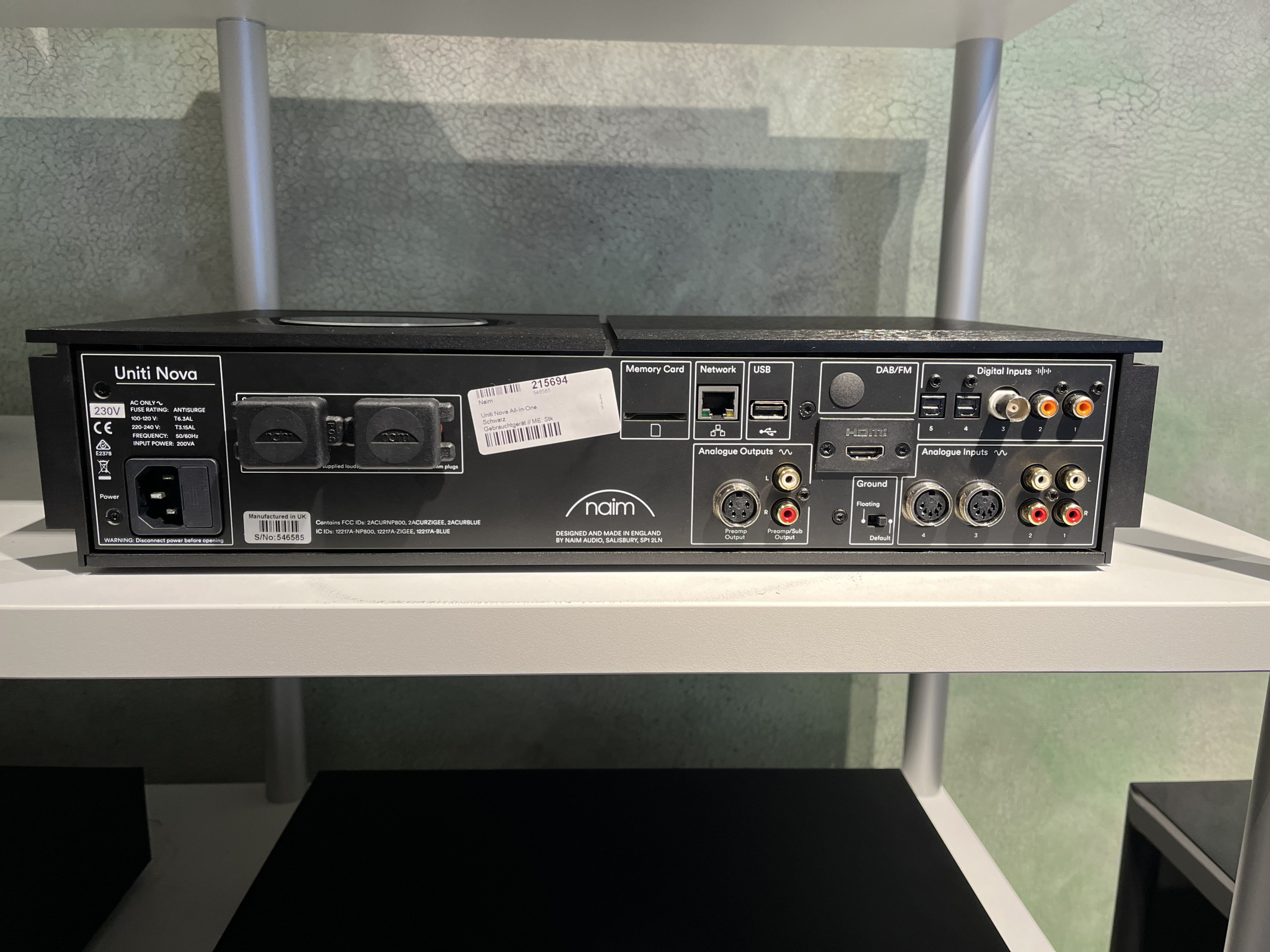 Auditorium Naim Uniti Nova All-In-One Schwarz 215694 - 2