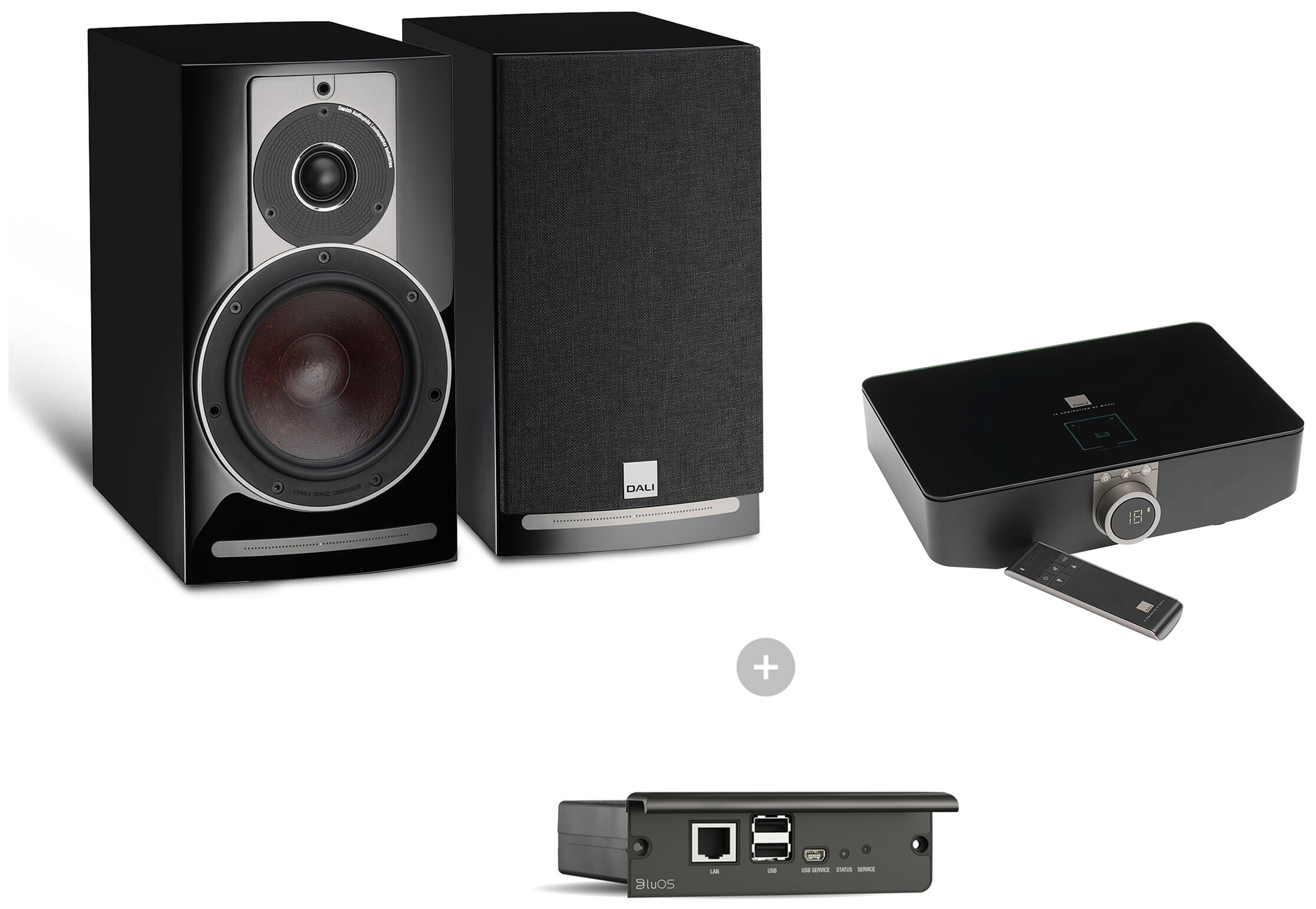 Auditorium Dali Rubicon 2C Regallautsprecher + BluOS SOUND HUB + 2i Modul 214278 - 1