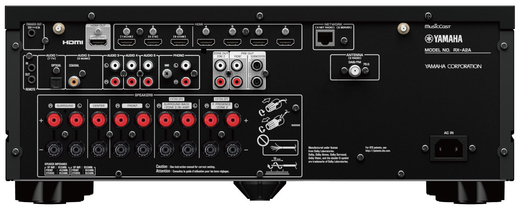 Auditorium Yamaha RX-A 2A Aventage Receiver schwarz 289354 - 2