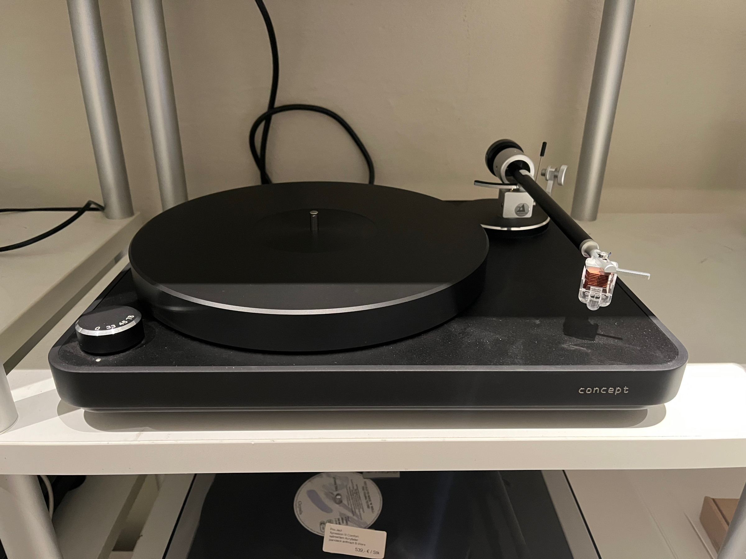 Auditorium Clearaudio Concept black Satosfy Jubilee MM System 219062 - 1
