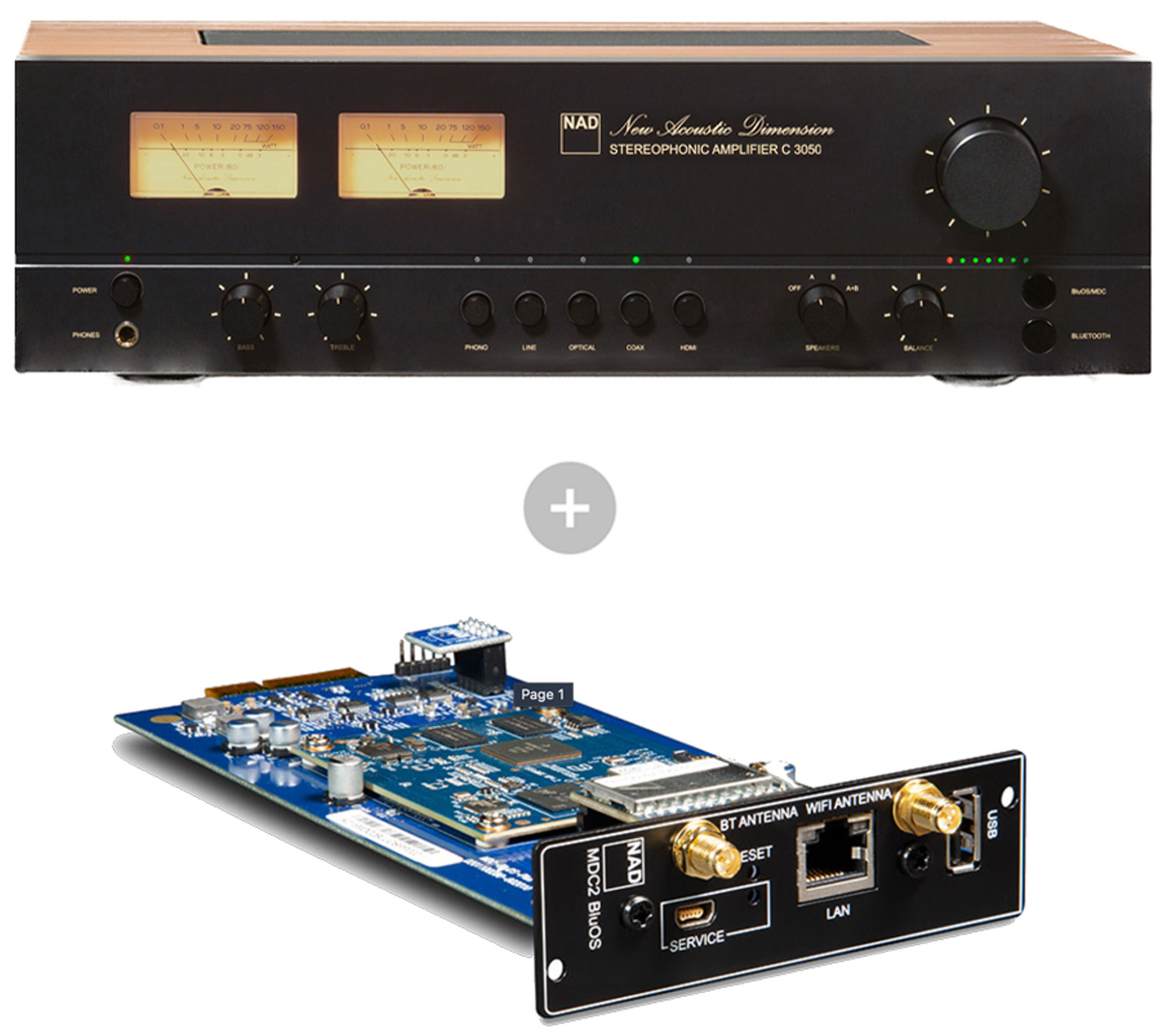 Auditorium NAD C 3050 Vollverstärker inkl. BluOS2d Netzwerk-Modul 299815 - 1