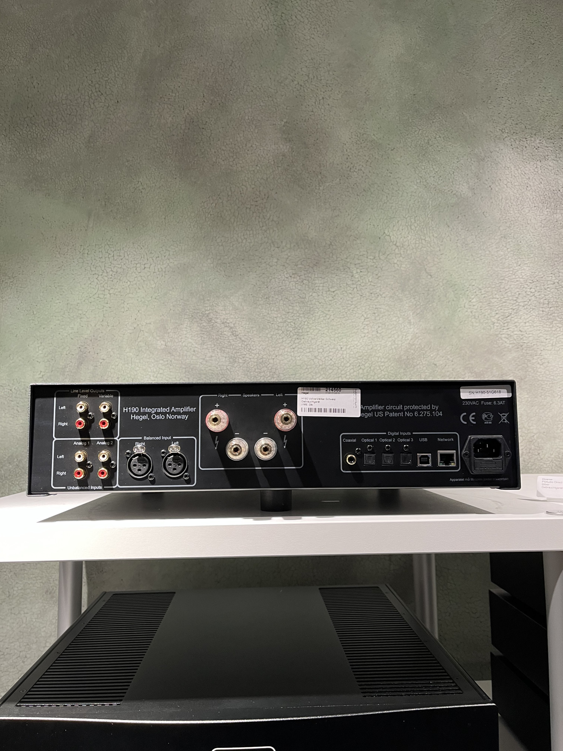 Auditorium Hegel H190 Vollverstärker Schwarz Gebrauchtgerät 214560 - 3