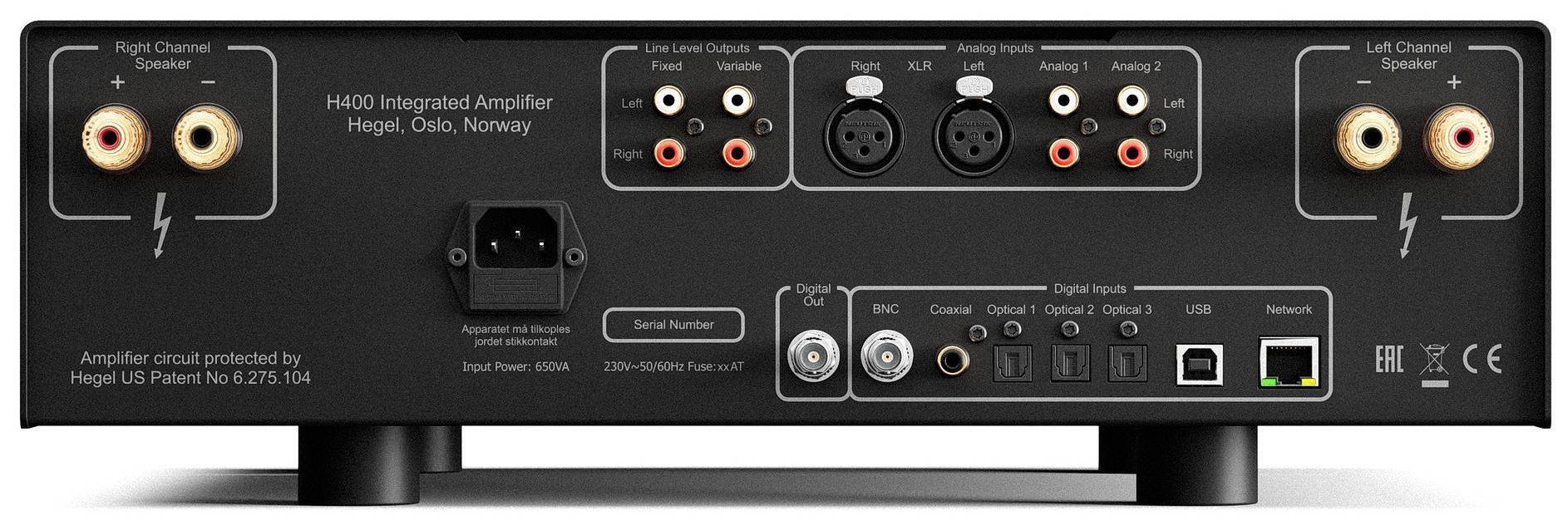 Auditorium Hegel H400 Streamliner - Streaming-Vollverstärker 205887 - 4
