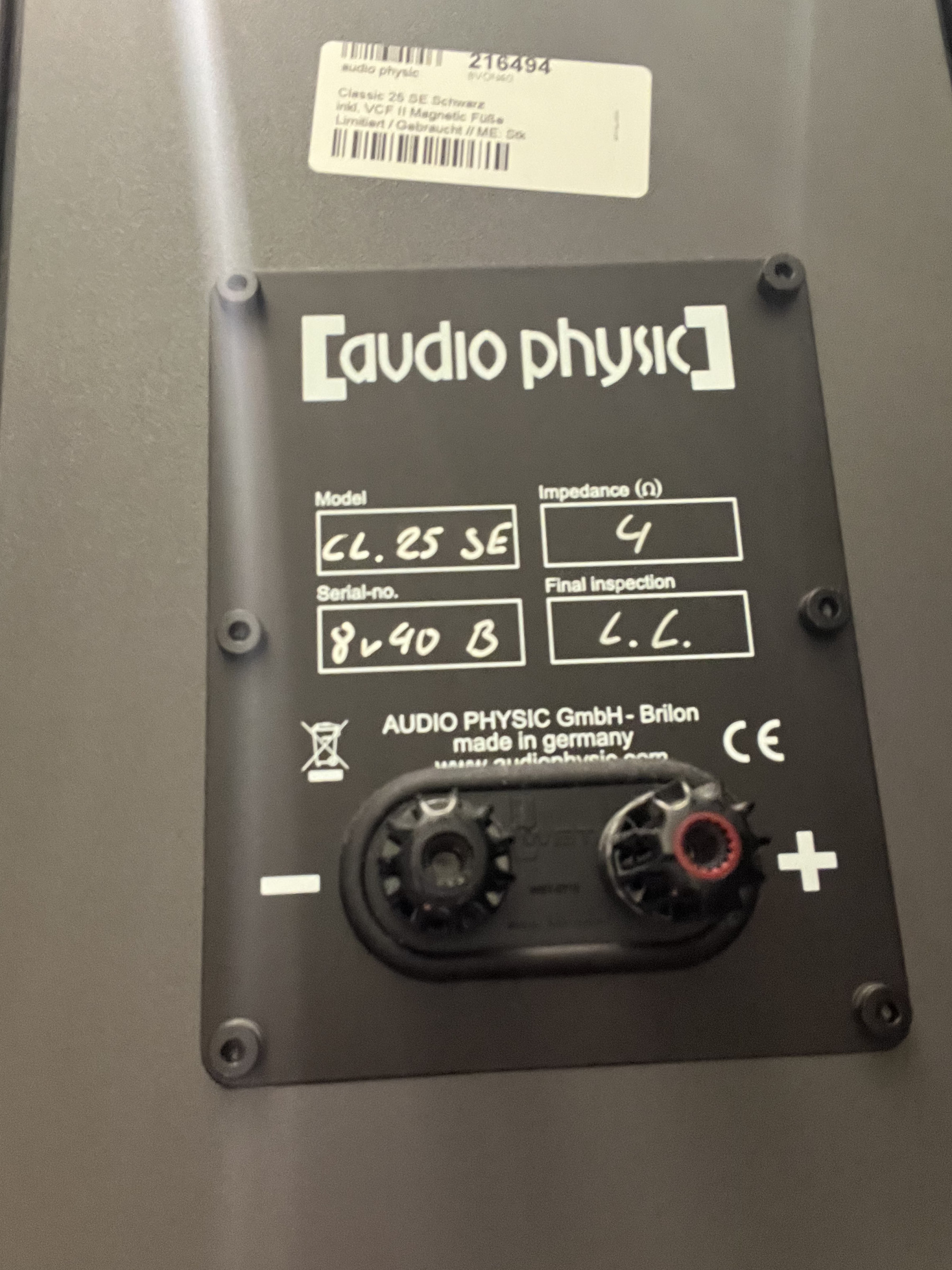 Auditorium audio physic Classic 25 SE inkl. VCF II Magnetic Füße 216494 - 3