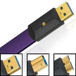 Auditorium Wireworld Cable Ultraviolet 8 3.0 SuperSpeed USB A zu USB B violett/schwarz 287613 - 1