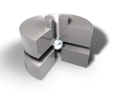 Auditorium Duevel Lautsprecher Pucks Lautsprecherfüße Edelstahl Set zu 8 Stück 259310 - 1