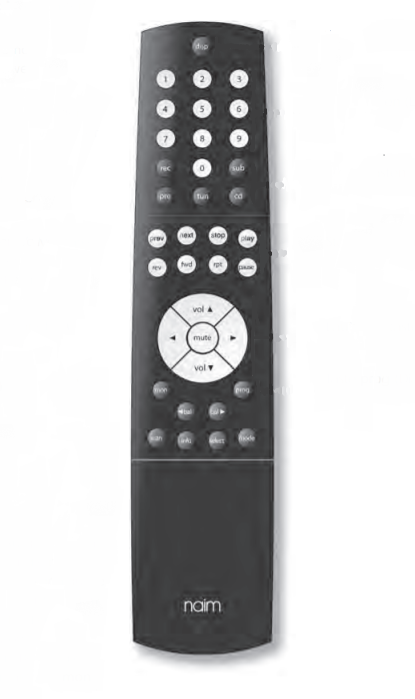 Auditorium Naim NARCOM Fernbedienung (NARCOM 4 o. 6) schwarz 277759 - 1