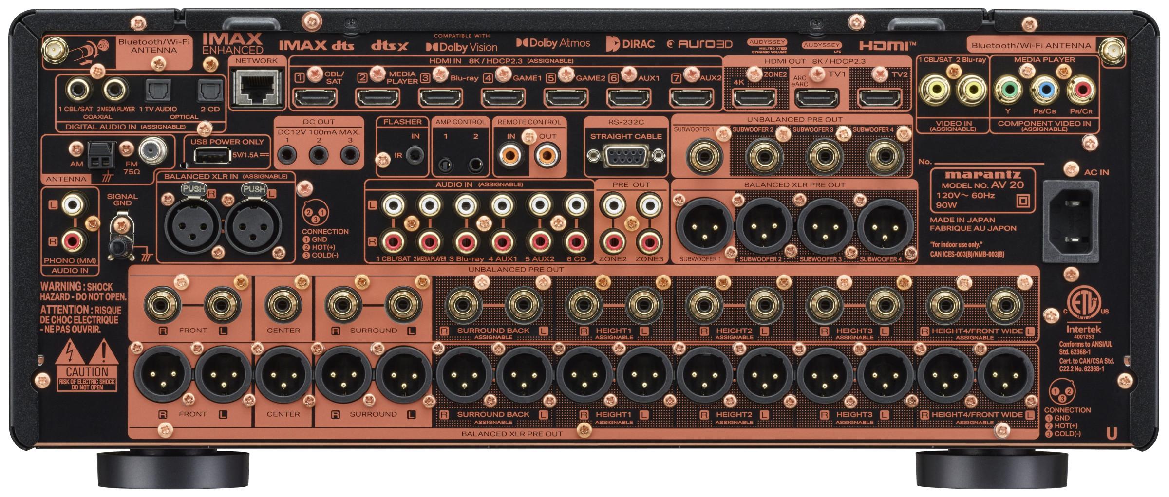 Auditorium Marantz AV 20 AV-Vorverstärker schwarz 209599 - 5