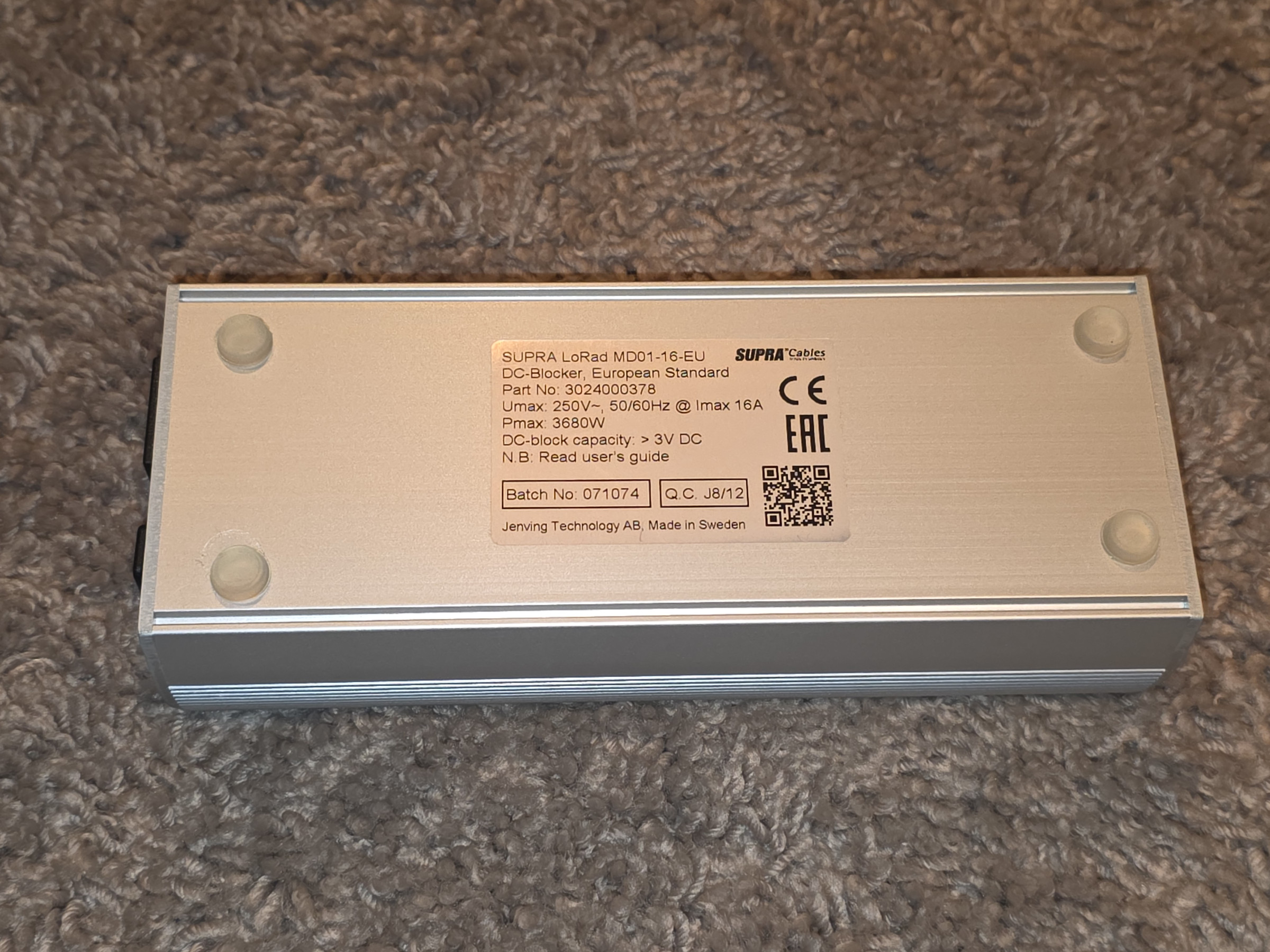 Auditorium Diverse Supra DC Blocker  217230 - 3