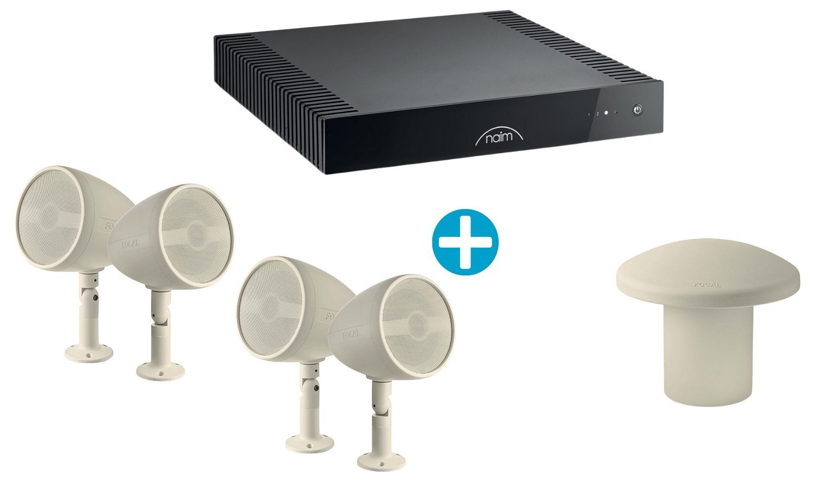 Auditorium Focal Littora 4.1 Outdoor Set komplettes Streaming-Paket 216512 - 1