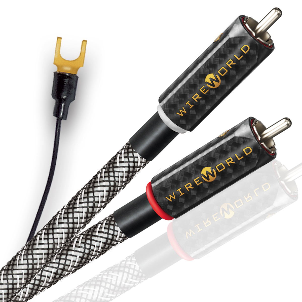 Auditorium Wireworld Cable Micro Platinum Eclipse 10 Phonokabel 2x RCA + Ground 209022 - 2