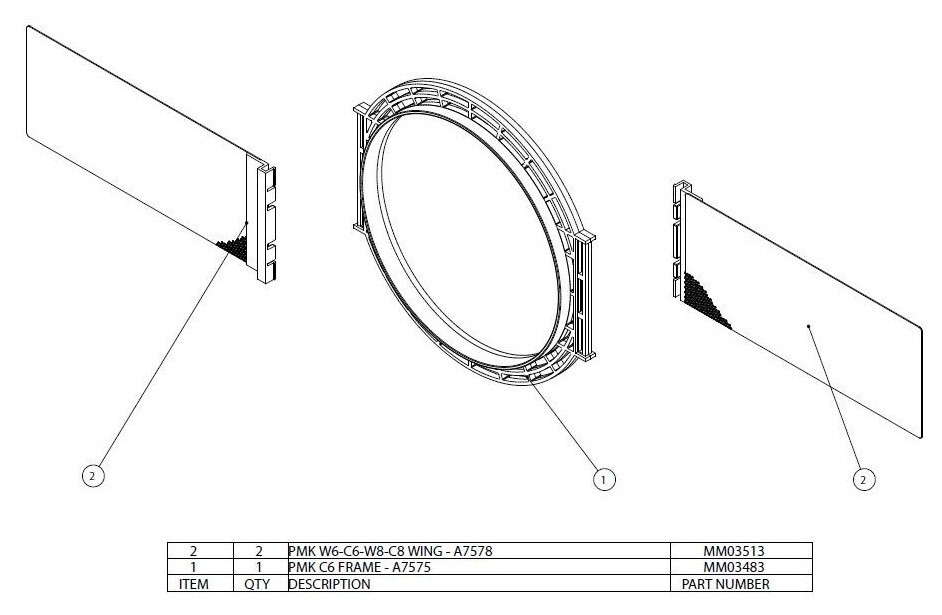 Auditorium Bowers & Wilkins PMK C6 Pre-Mount-Kit 253556 - 1