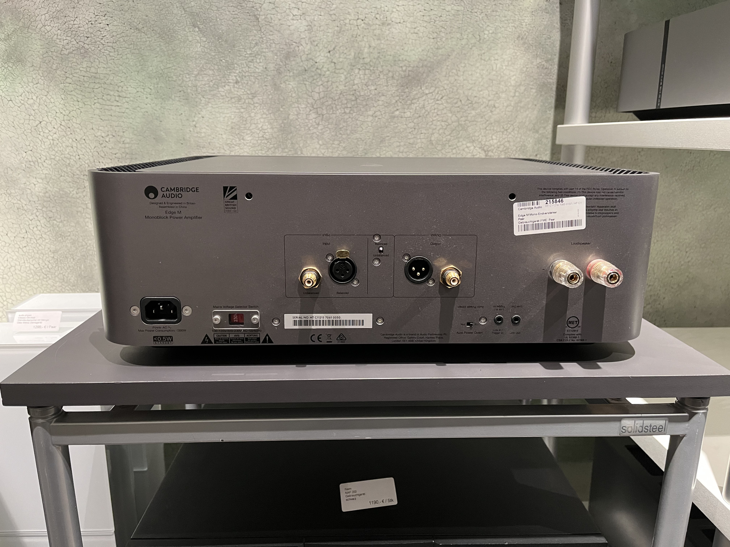 Auditorium Cambridge Audio Edge M Mono-Endverstärker Paar 215846 - 3