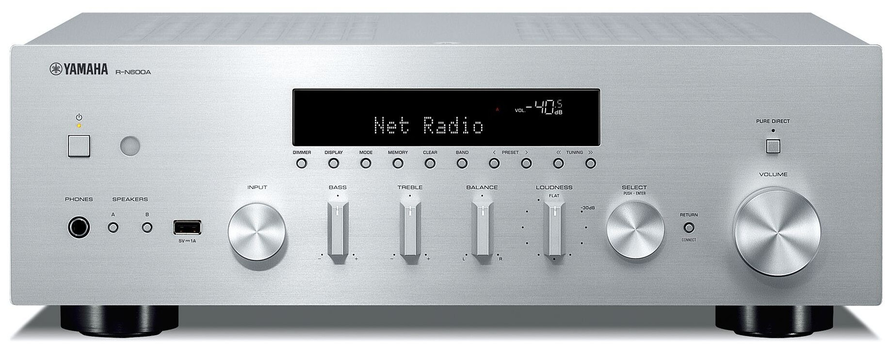 Auditorium Yamaha R-N600A Stereo Streaming Receiver 200616 - 1