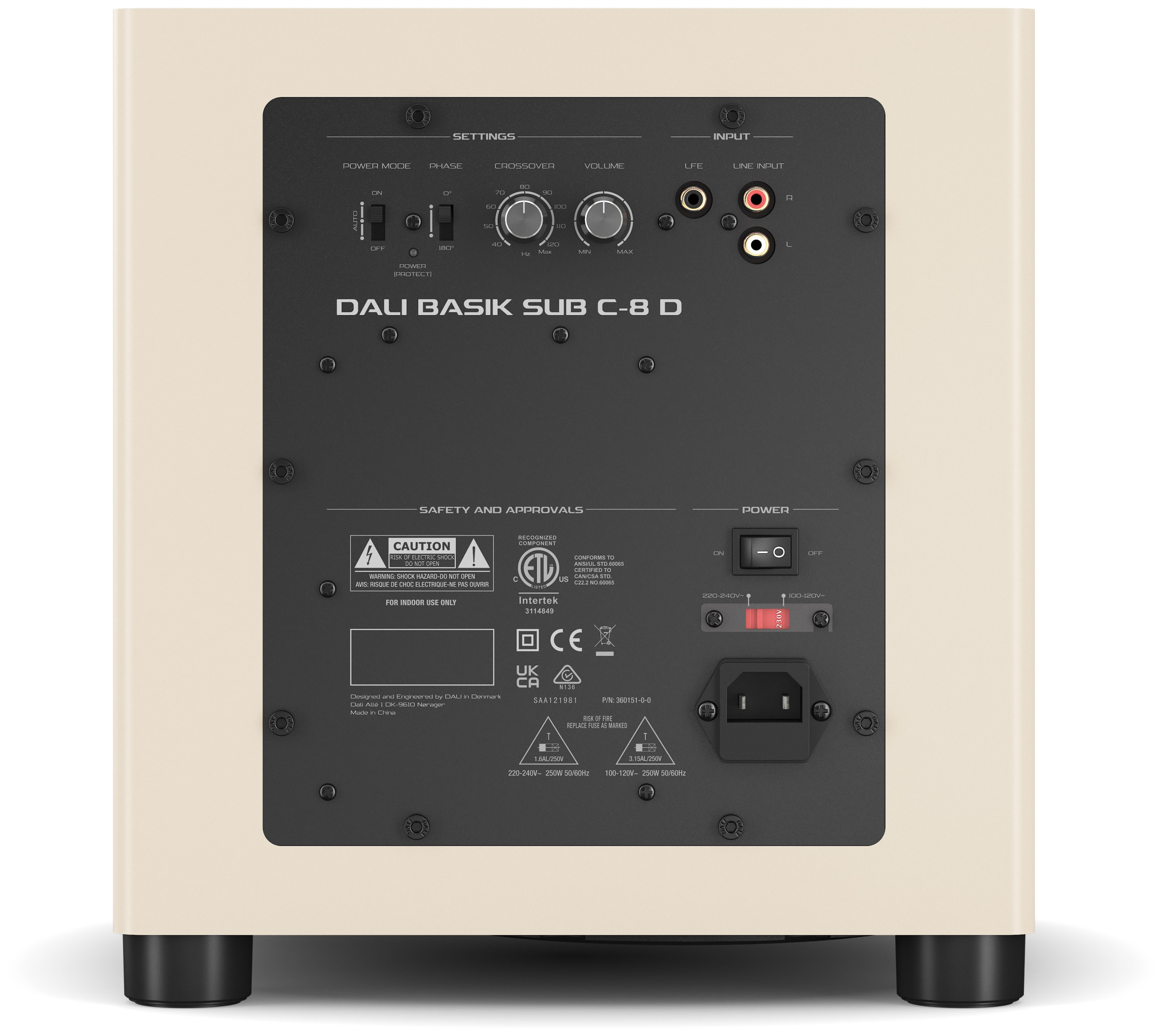 Auditorium Dali BASIK SUB C-8 D Subwoofer 218804 - 4