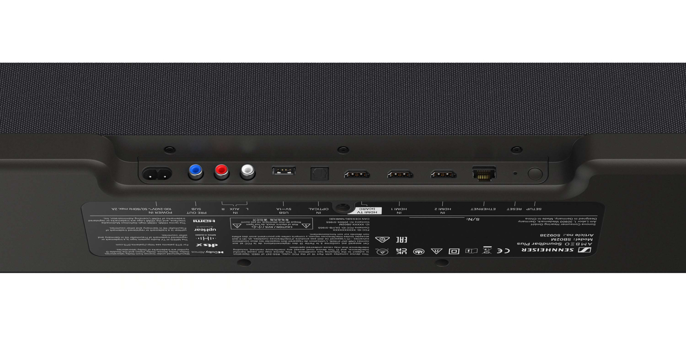 Auditorium Sennheiser Ambeo Soundbar Plus schwarz 296252 - 5