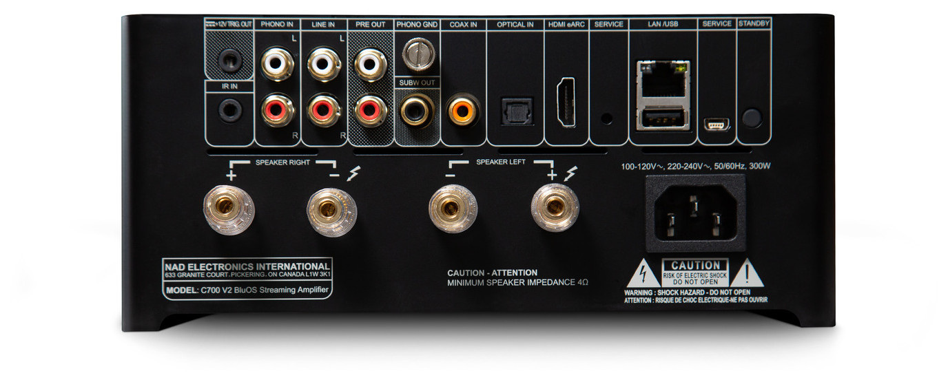 Auditorium NAD C 700 V2 BluOS Streaming Verstärker 205320 - 3