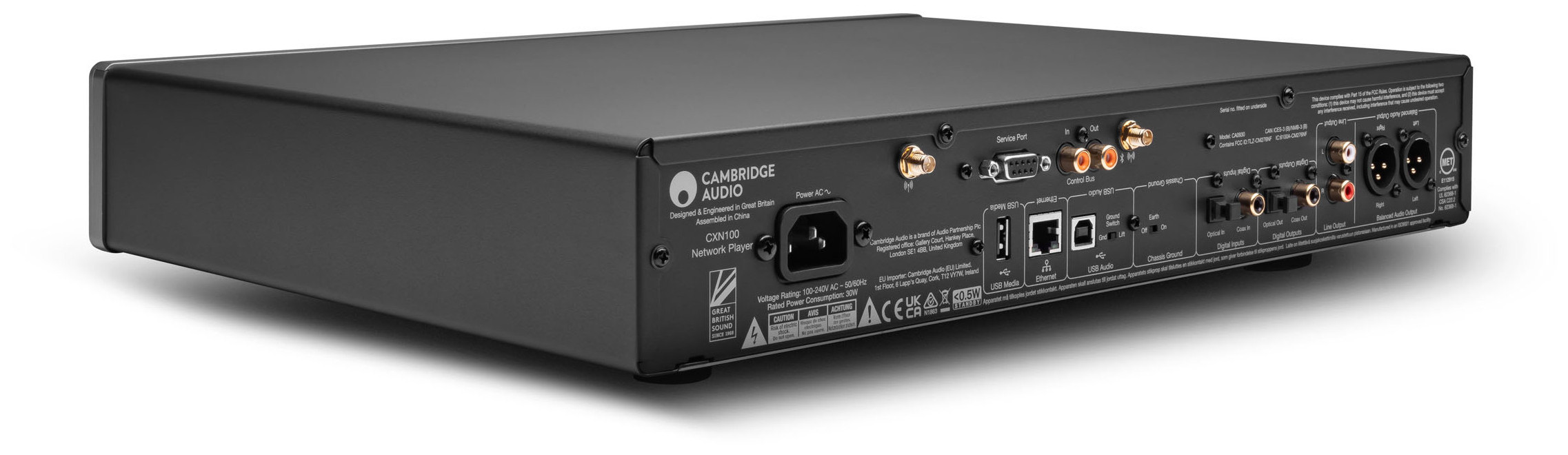 Auditorium Cambridge Audio CXN 100 Netzwerkstreamer Luna Grey 203079 - 4