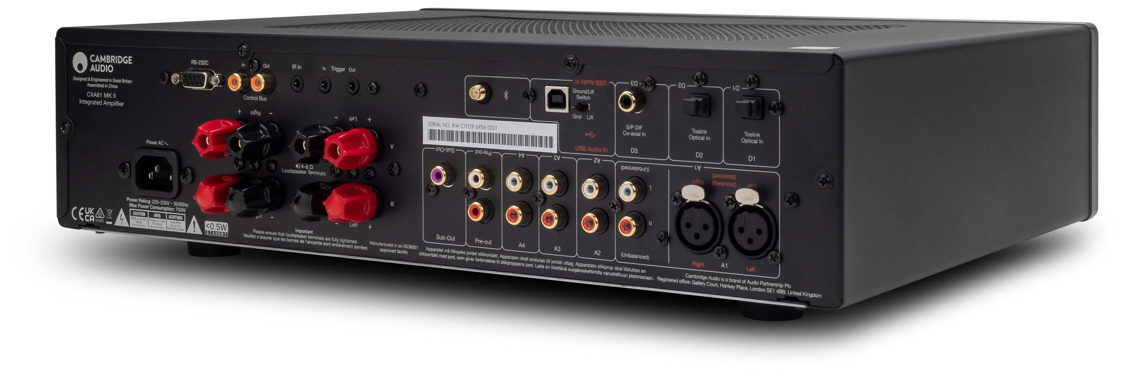 Auditorium Cambridge Audio CXA81 MK II Vollverstärker Luna Grey 204527 - 5