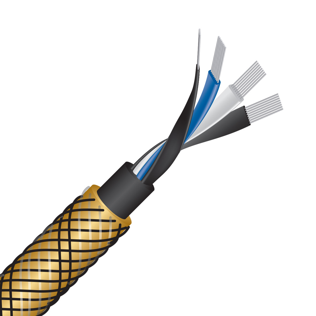 Auditorium Wireworld Cable Gold Eclipse 10 Interconnect RCA 208874 - 4