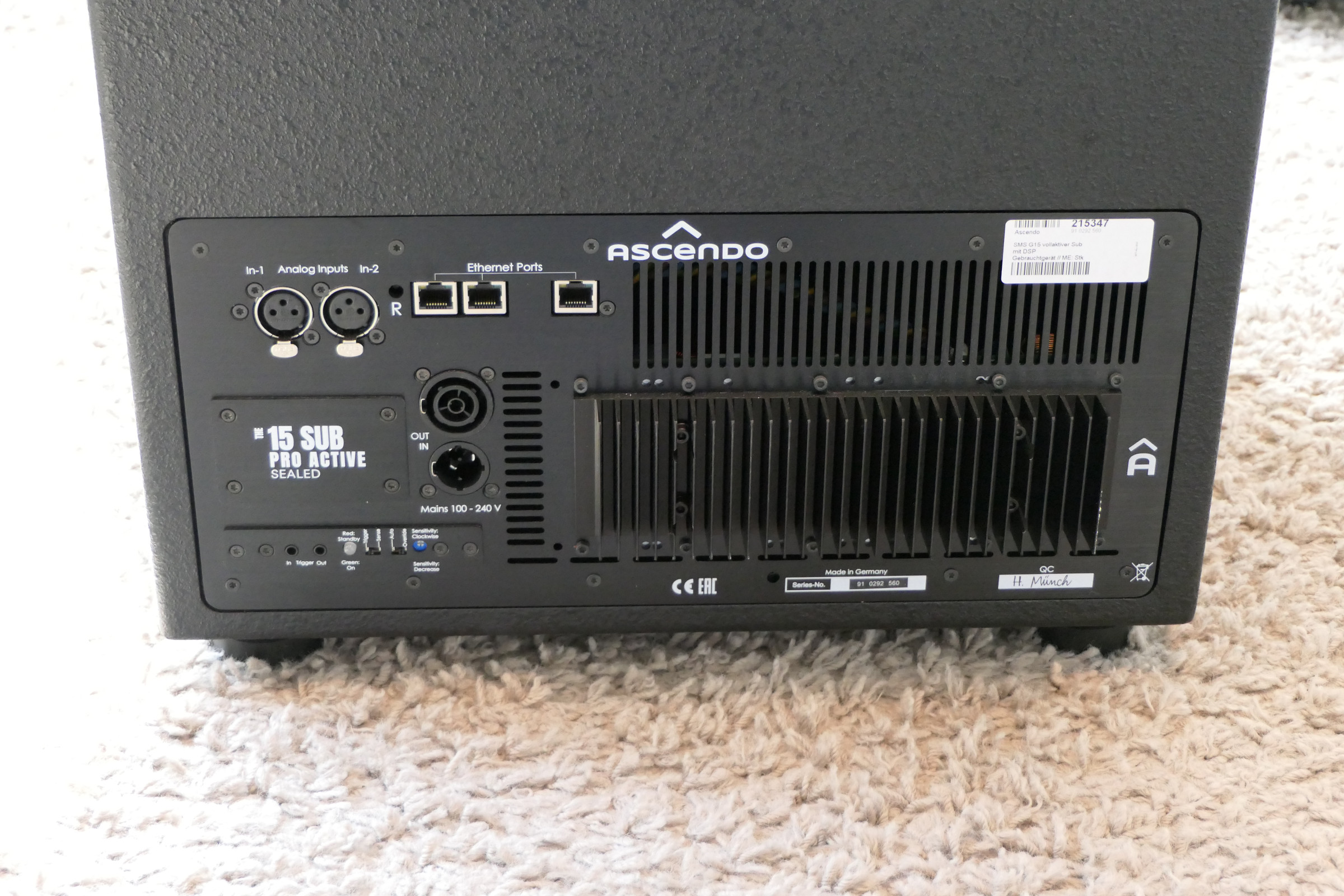 Auditorium Ascendo SMS G15 vollaktiver Sub mit DSP 215347 - 3