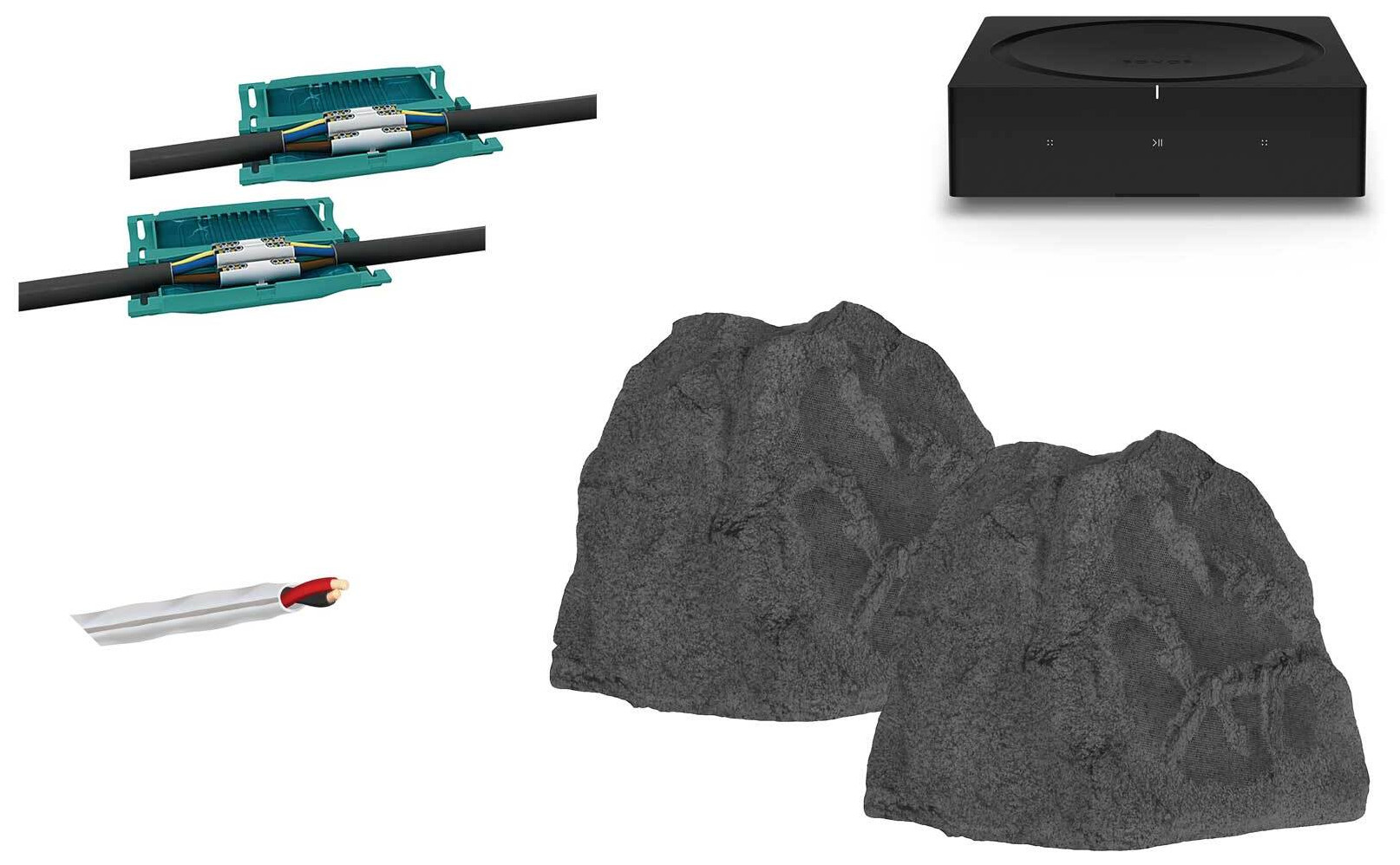 Auditorium Sonos Outdoor-Soundpaket Multiroom Verst + Rock RK 63 B 291527 - 1