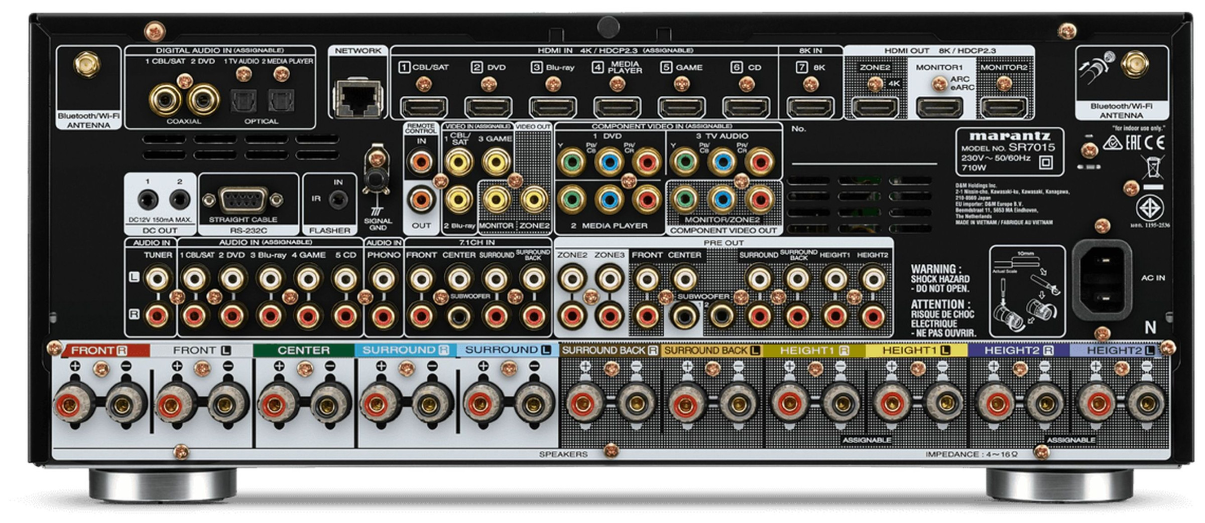 Auditorium Marantz SR7015/N1 AV-Receiver schwarz 289196 - 3