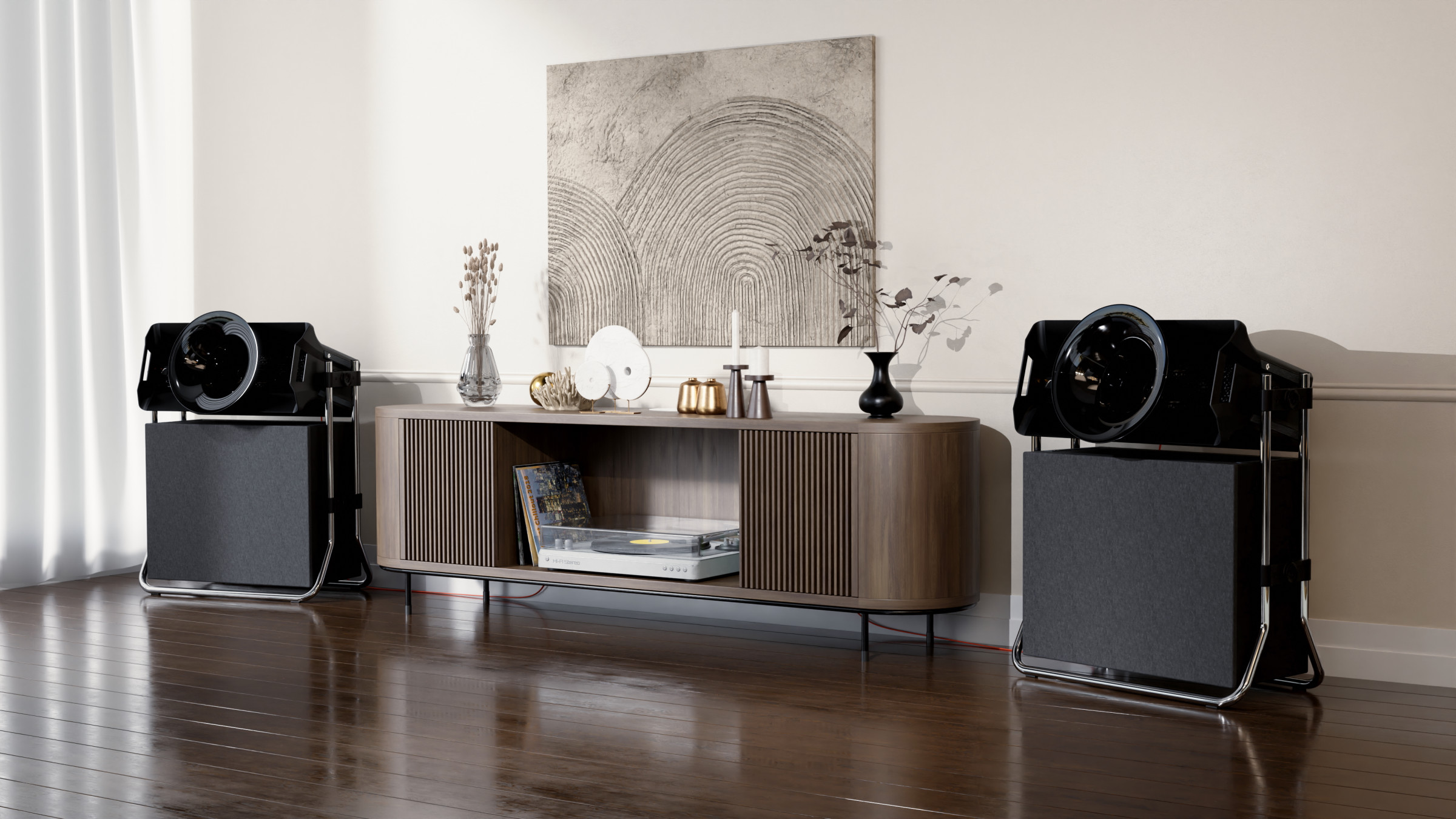 Auditorium Avantgarde-Acoustic Colibri C2 Stereo + Double Subwoofer C18 inkl. Gestelle 208129 - 1
