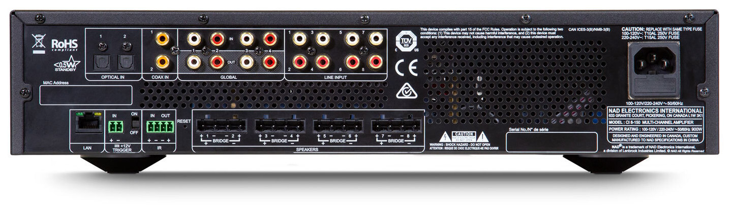 Auditorium NAD CI8-150 DSP V2 8-Kanal Endstufe 213675 - 2