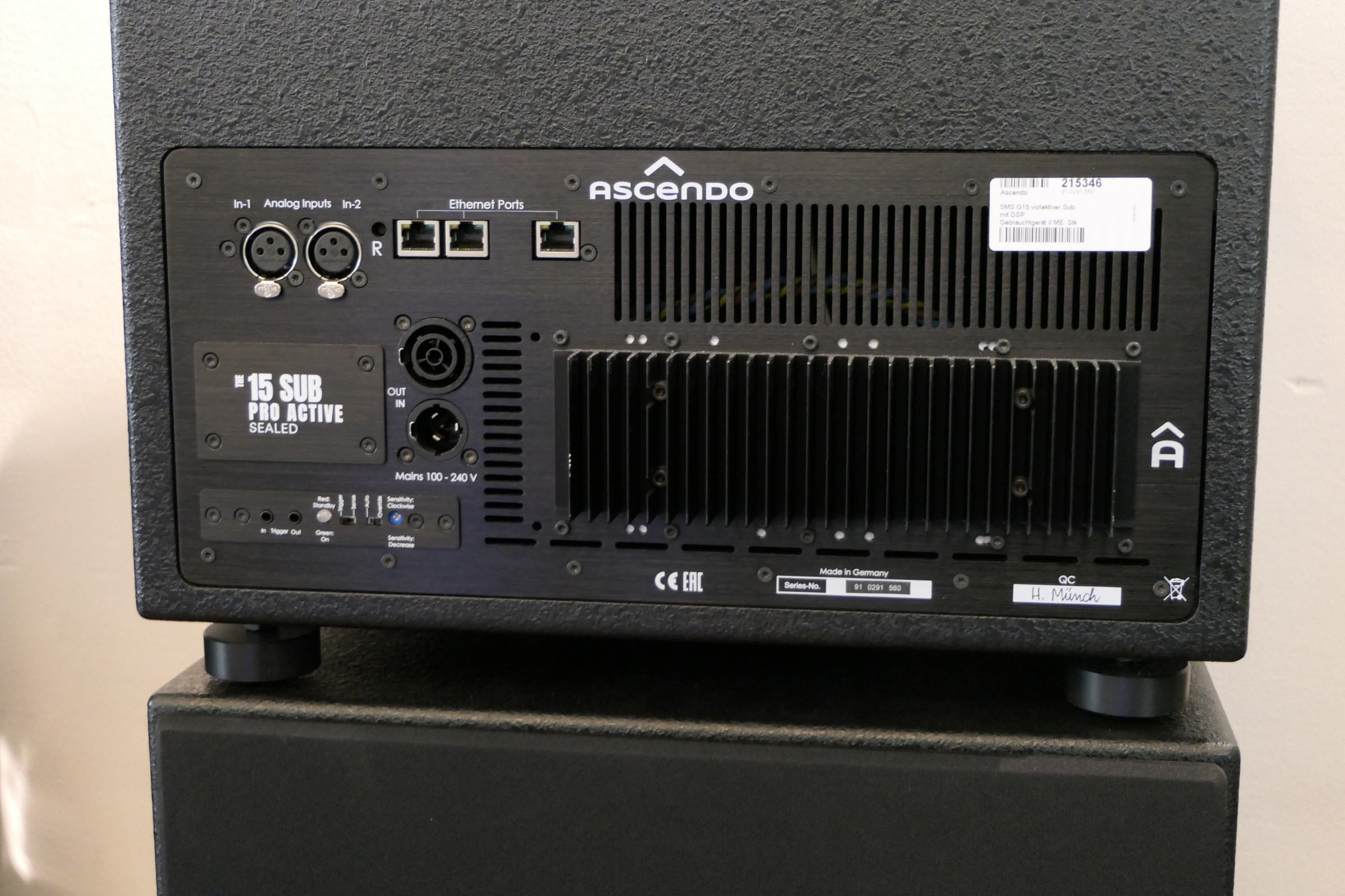 Auditorium Ascendo SMS G15 vollaktiver Sub mit DSP 215346 - 3