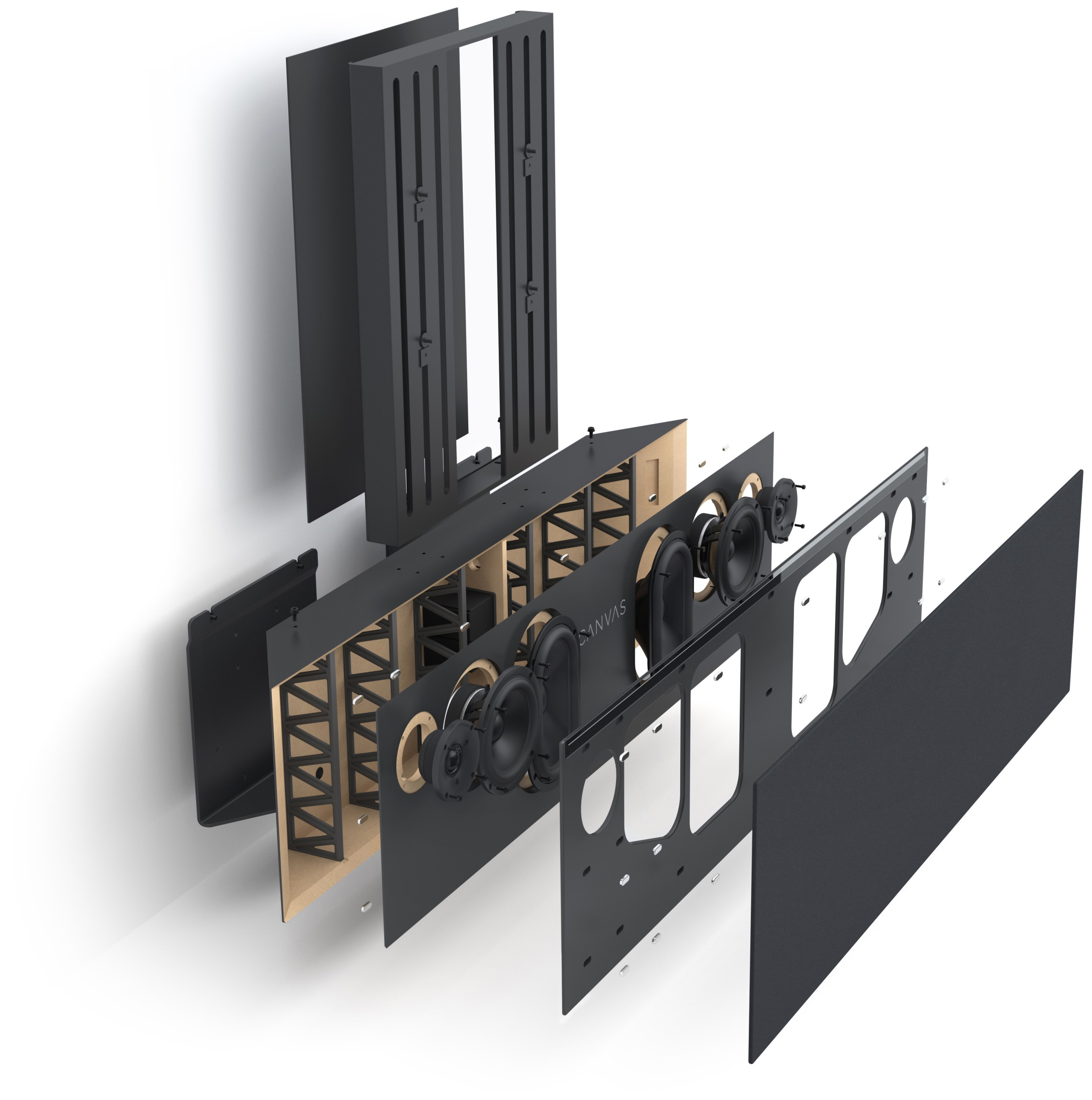 Auditorium Canvas Extra Front 75 Zoll + Converter Bracket 207135 - 3