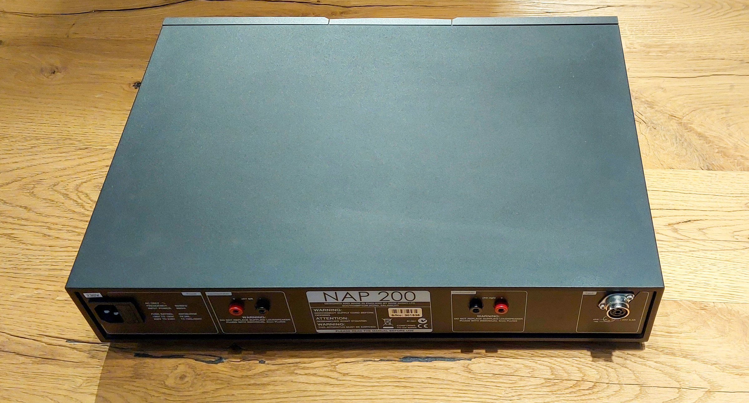 Auditorium Naim NAP 200 Endverstärker schwarz 210709 - 3