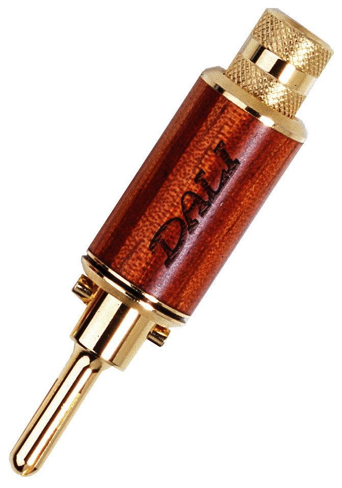 Auditorium Dali Bananenstecker 4 Stück Gold/Holz in Plastiktüte 247114 - 3
