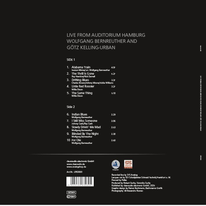 Auditorium Vinyl Bernreuther & Kelling-Urban Live... Auditorium Hamburg Sig 208978 - 2