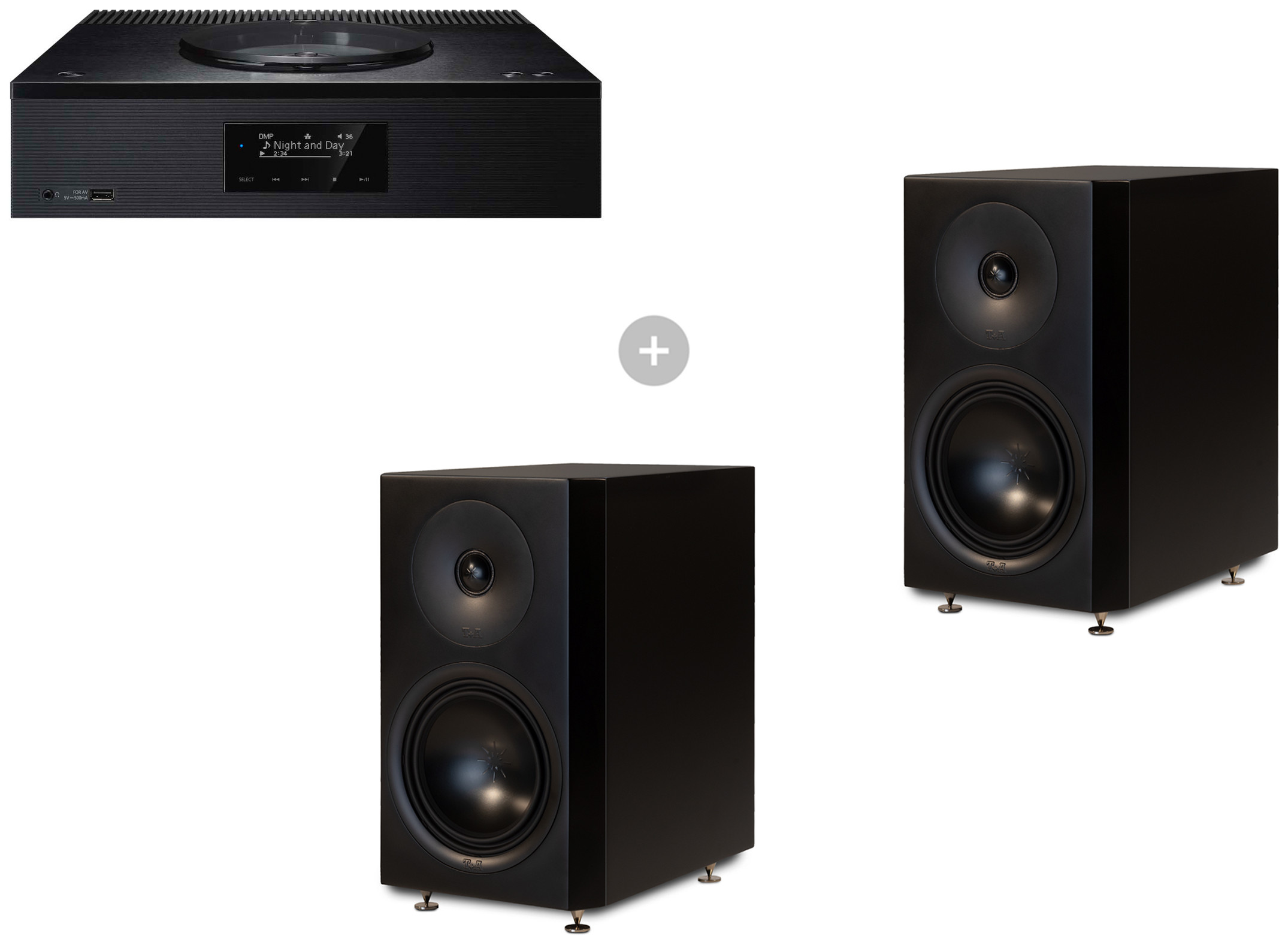 Auditorium T+A Pulsar R21 Regallautsprecher mit Technics SA-C600 203837 - 1