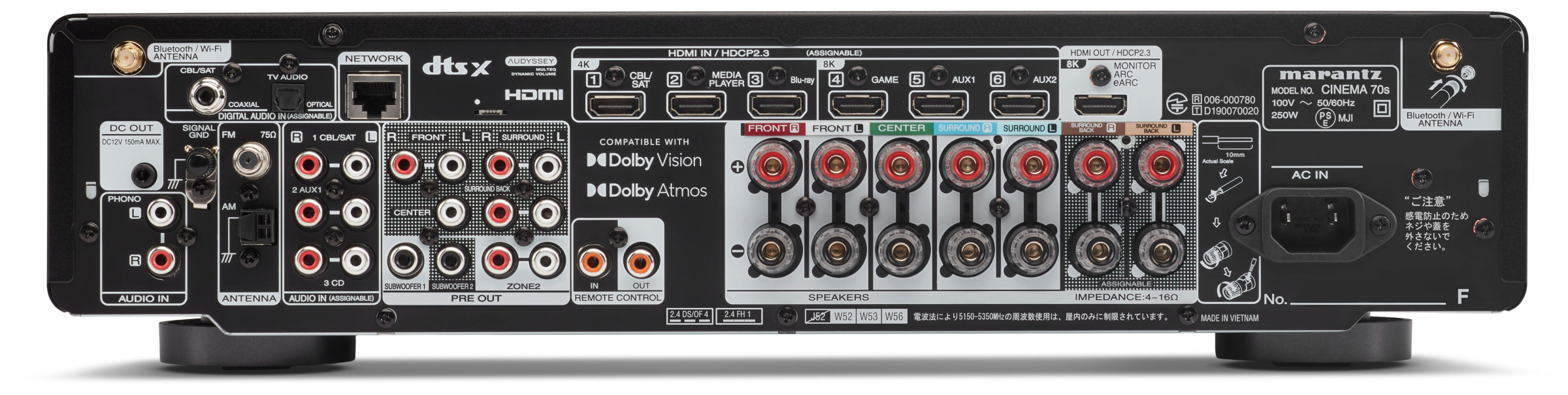 Auditorium Marantz CINEMA 70s 7.2 AV-Receiver 296562 - 2