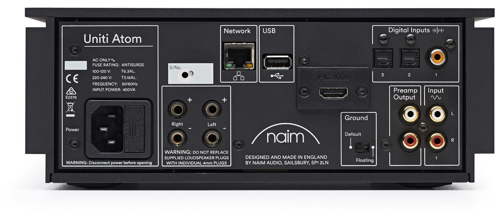 Auditorium Naim Uniti Atom All-in-one-Player Schwarz 285794 - 7