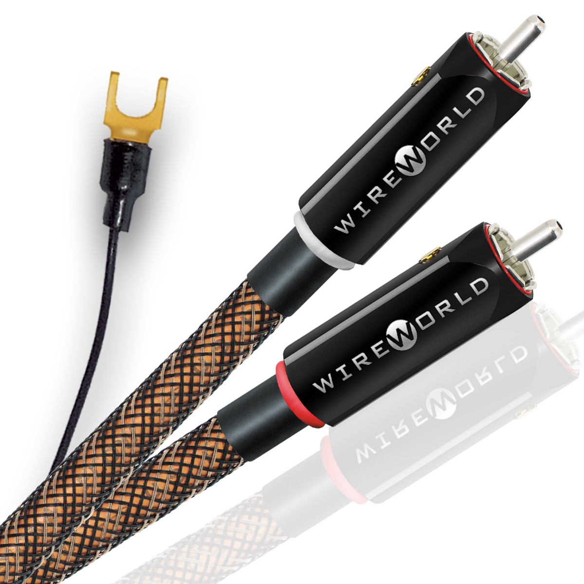 Auditorium Wireworld Cable Micro Eclipse 10 Phonokabel 2x RCA - Ground 209004 - 2