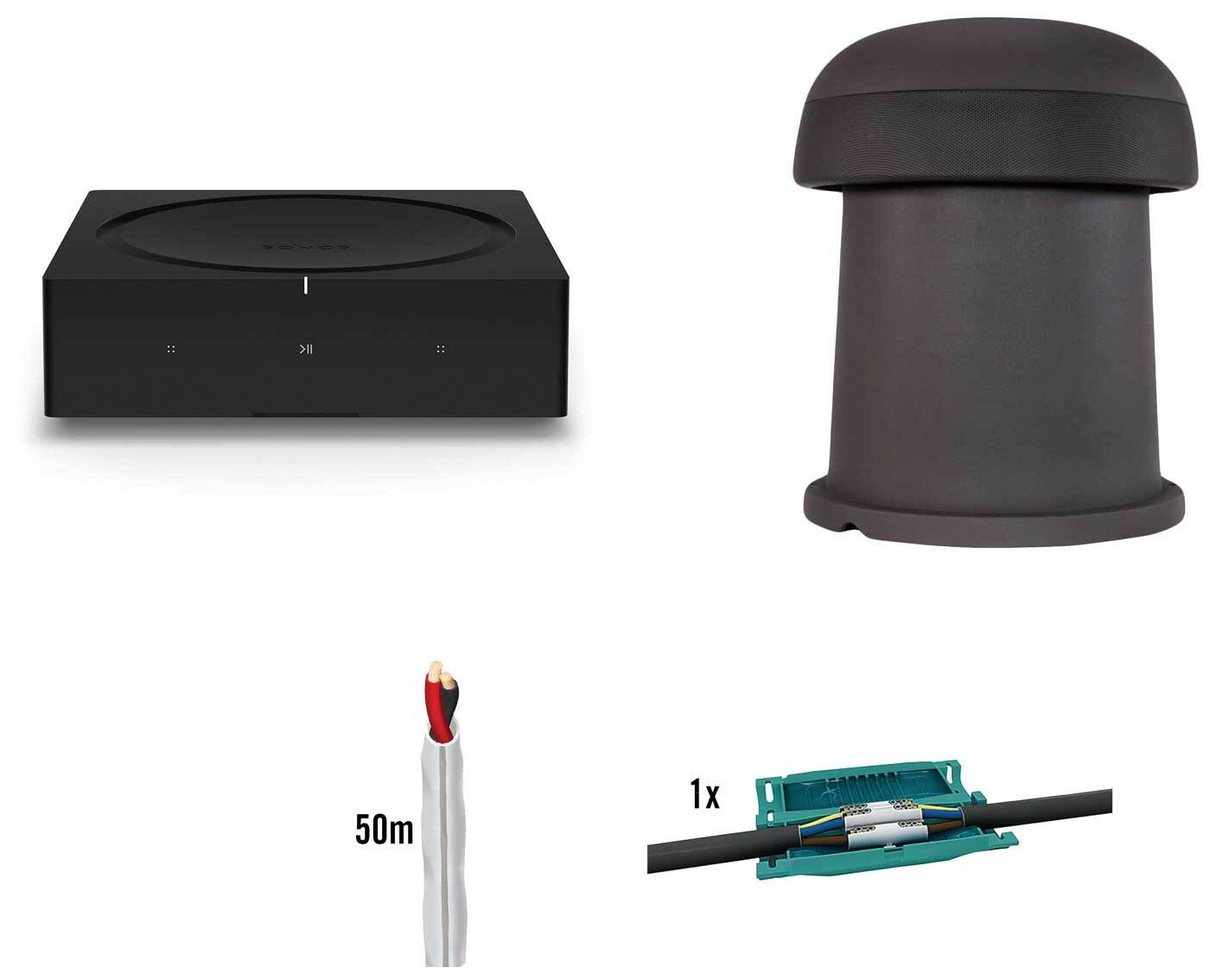 Auditorium Sonos Outdoor-Soundpaket Multiroom Verstärker+ Omni 6 T 291523 - 1