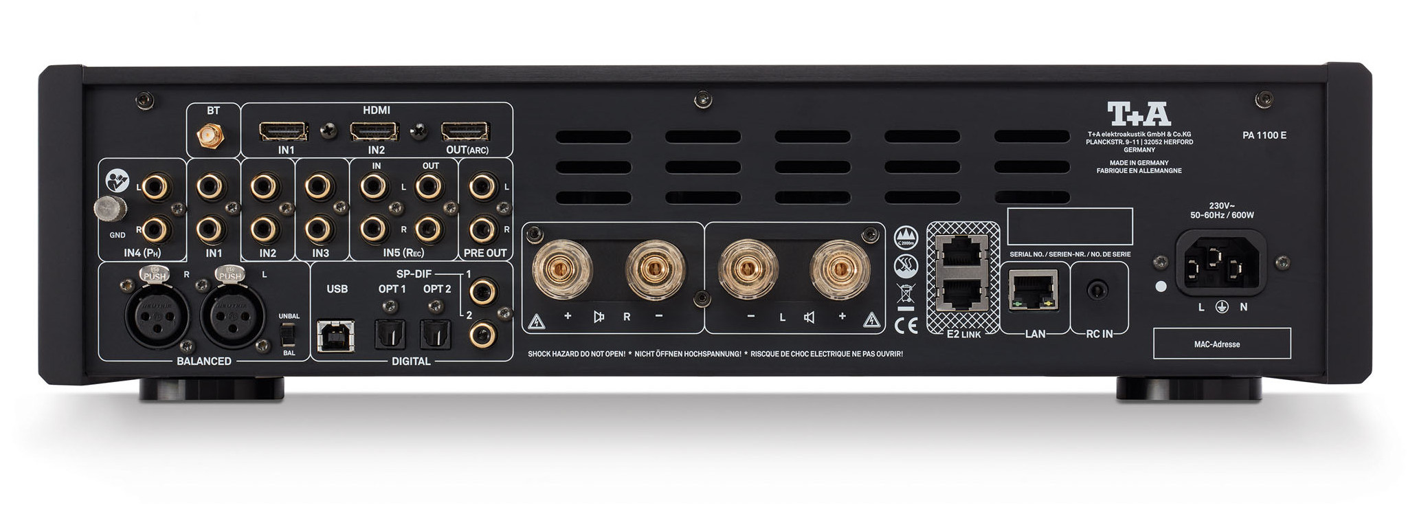 Auditorium T+A PA 1100 E Vollverstärker mit HDMI und MM-Phono Modul 205750 - 3