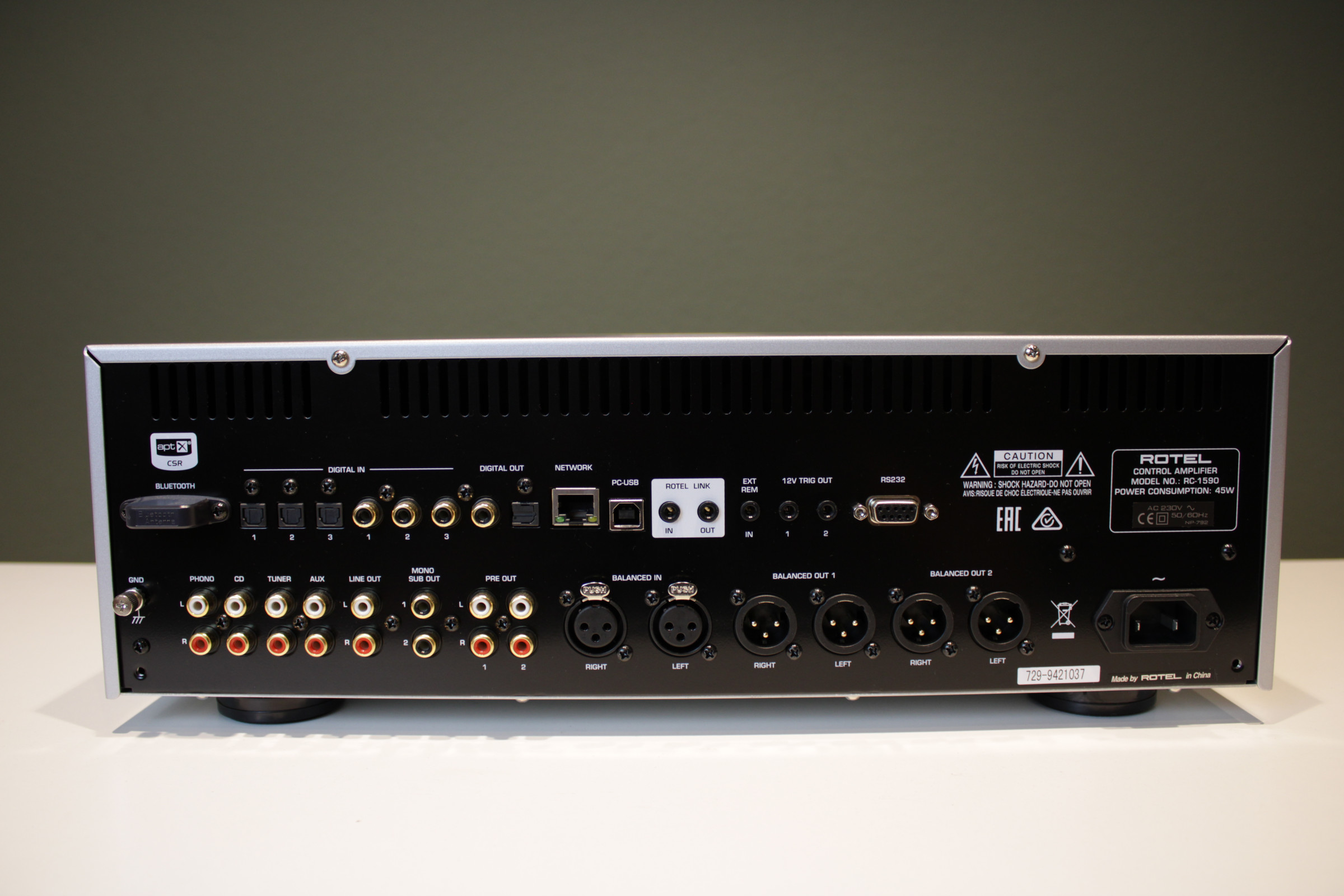 Auditorium Rotel RC-1590 Stereo-Vorverstärker silber 212349 - 5