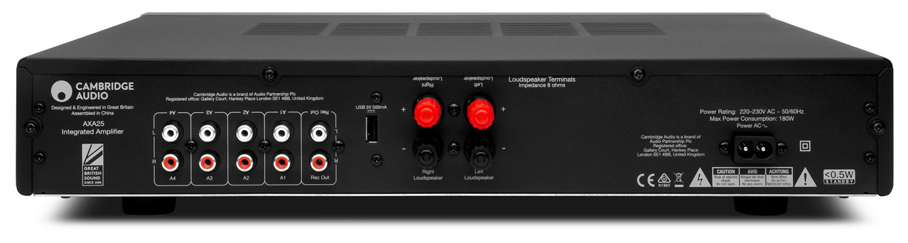 Auditorium Cambridge Audio AXA25 Entry Level 25 Watt Verstärker Luna Grey 286356 - 3