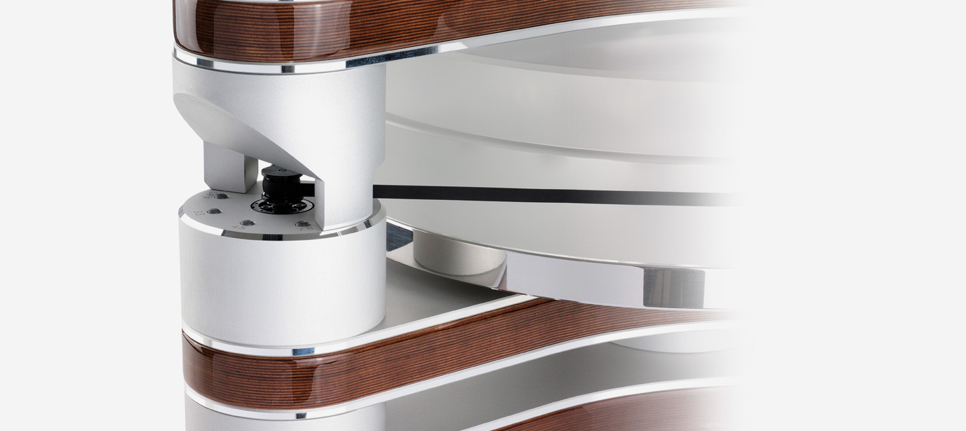 Auditorium Clearaudio Master Innovation weisse Platte, silberne Teile 283384 - 4