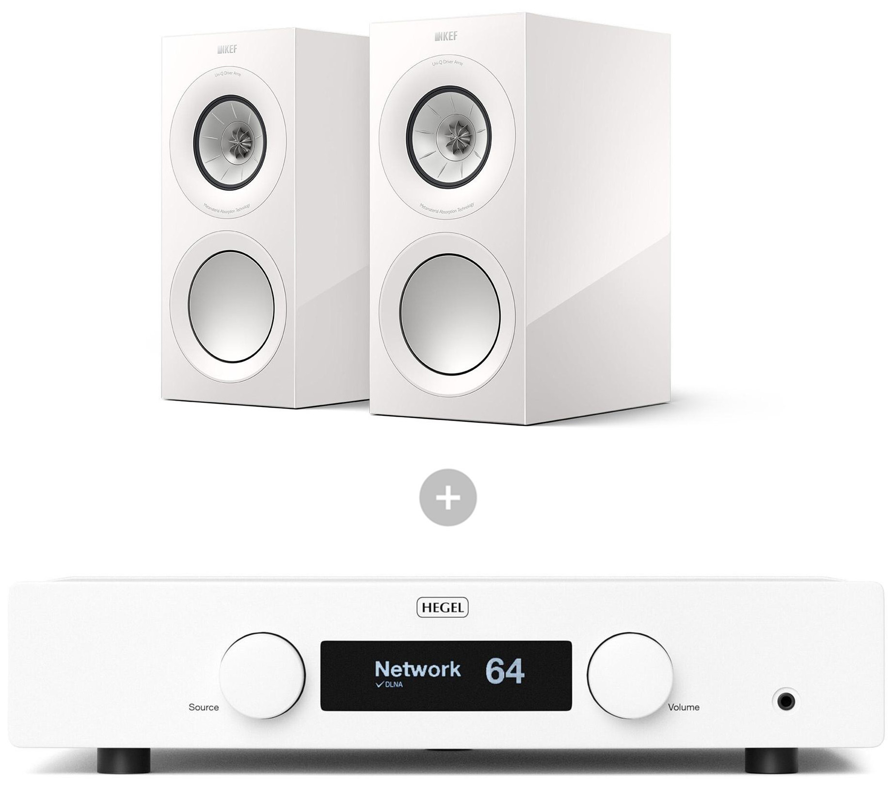 Auditorium KEF R3 Meta & Hegel H120: White Noise Bundle 207250 - 1
